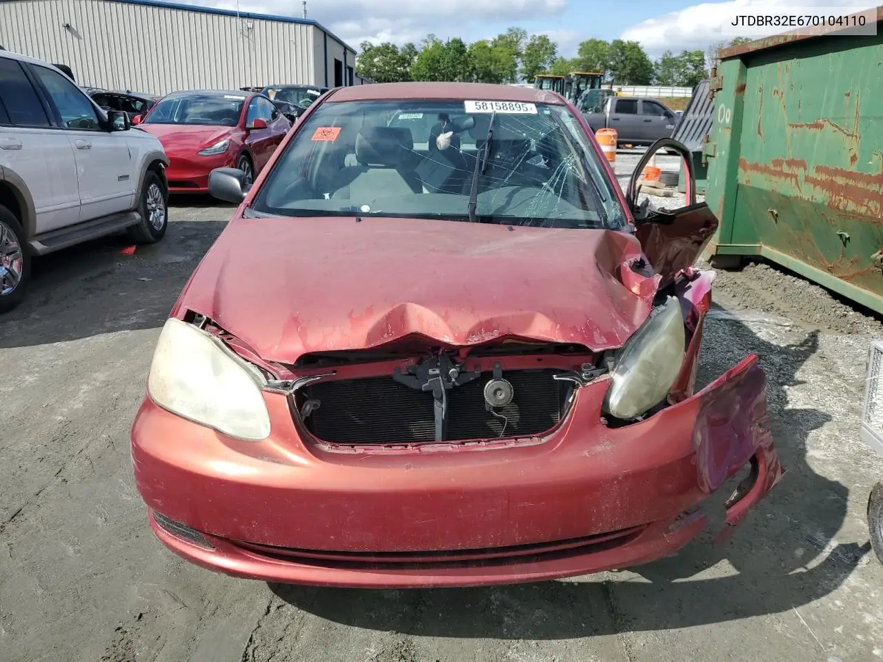 2007 Toyota Corolla Ce VIN: JTDBR32E670104110 Lot: 58158895