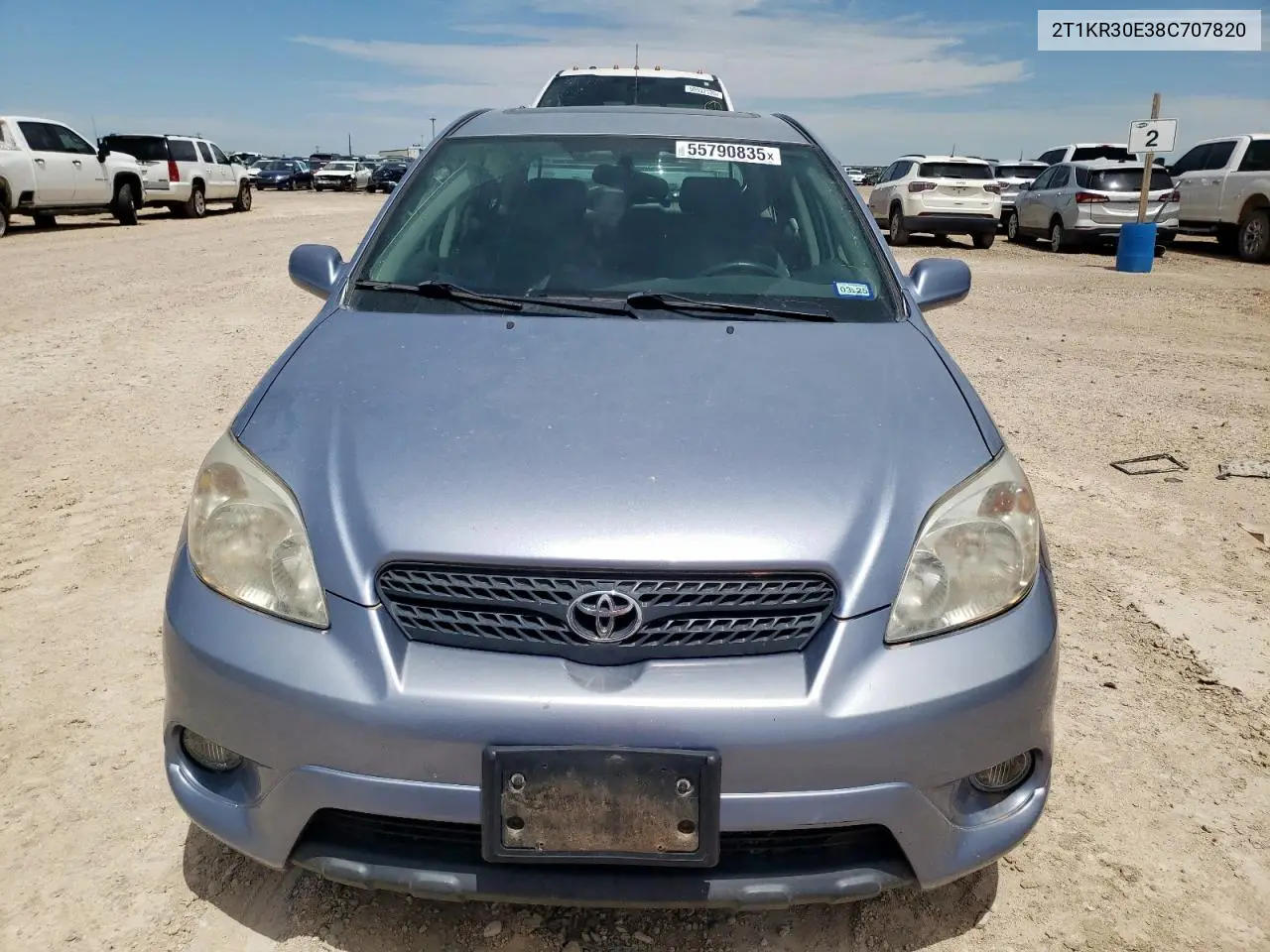 2008 Toyota Corolla Matrix Xr VIN: 2T1KR30E38C707820 Lot: 55790835