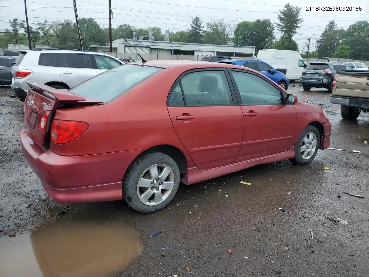 2008 Toyota Corolla Ce VIN: 2T1BR32E98C920185 Lot: 56367535