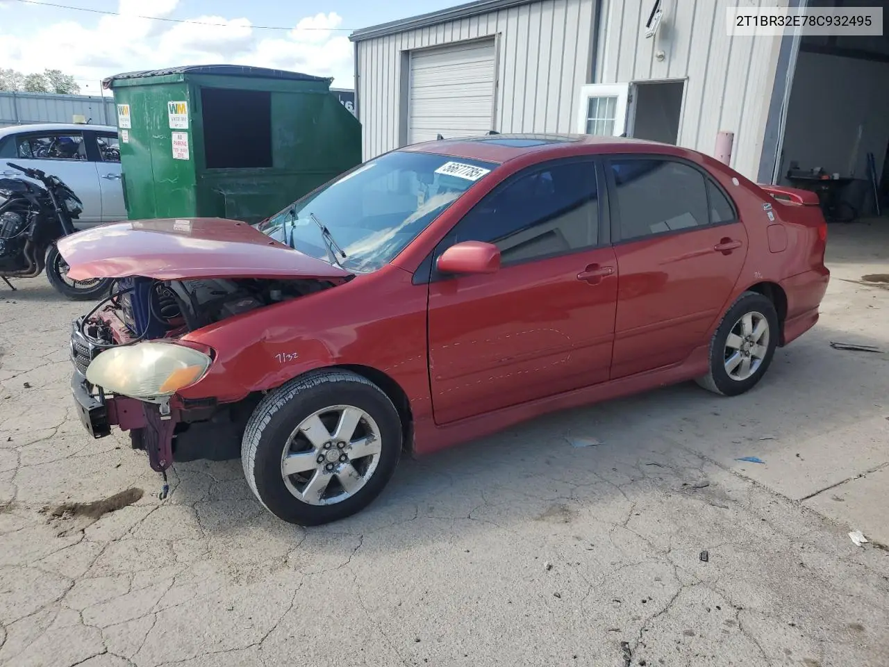 2008 Toyota Corolla Ce VIN: 2T1BR32E78C932495 Lot: 56677785