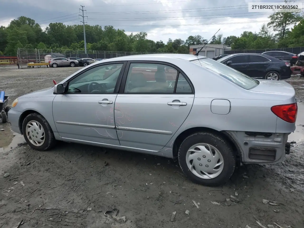2008 Toyota Corolla Ce VIN: 2T1BR32E18C863562 Lot: 57118535