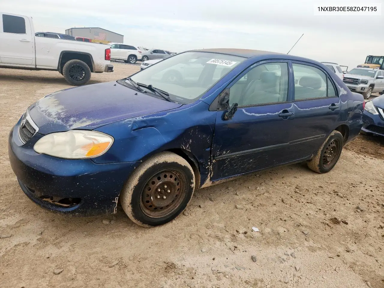 2008 Toyota Corolla Ce VIN: 1NXBR30E58Z047195 Lot: 60575145