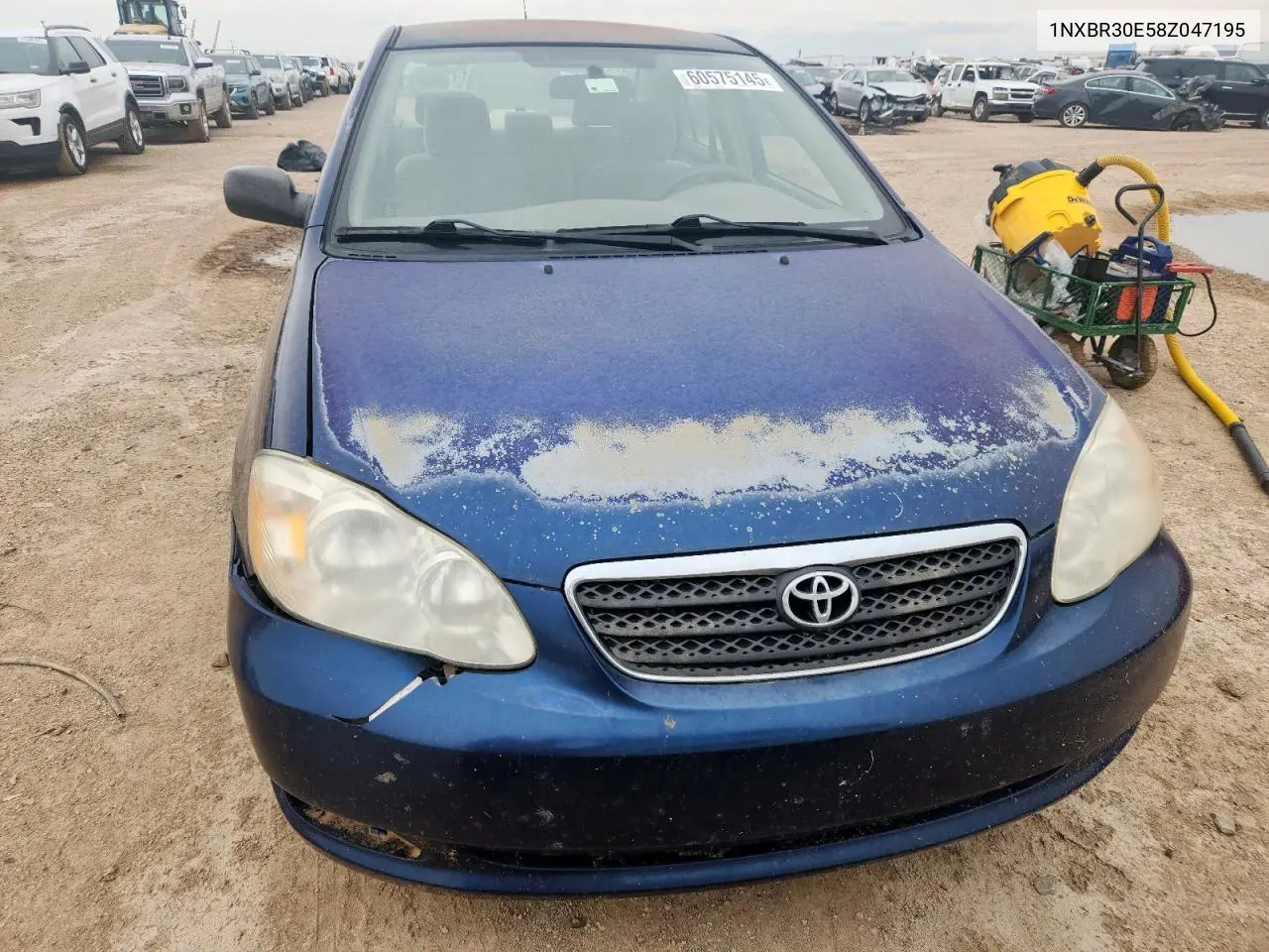 2008 Toyota Corolla Ce VIN: 1NXBR30E58Z047195 Lot: 60575145