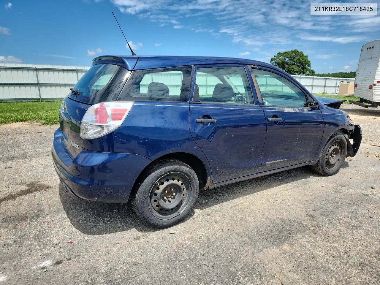 2008 Toyota Corolla Matrix Xr VIN: 2T1KR32E18C718425 Lot: 62342185