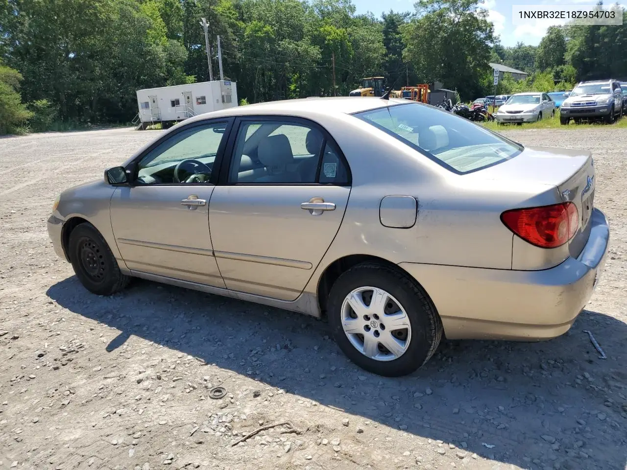 2008 Toyota Corolla Ce VIN: 1NXBR32E18Z954703 Lot: 62953085