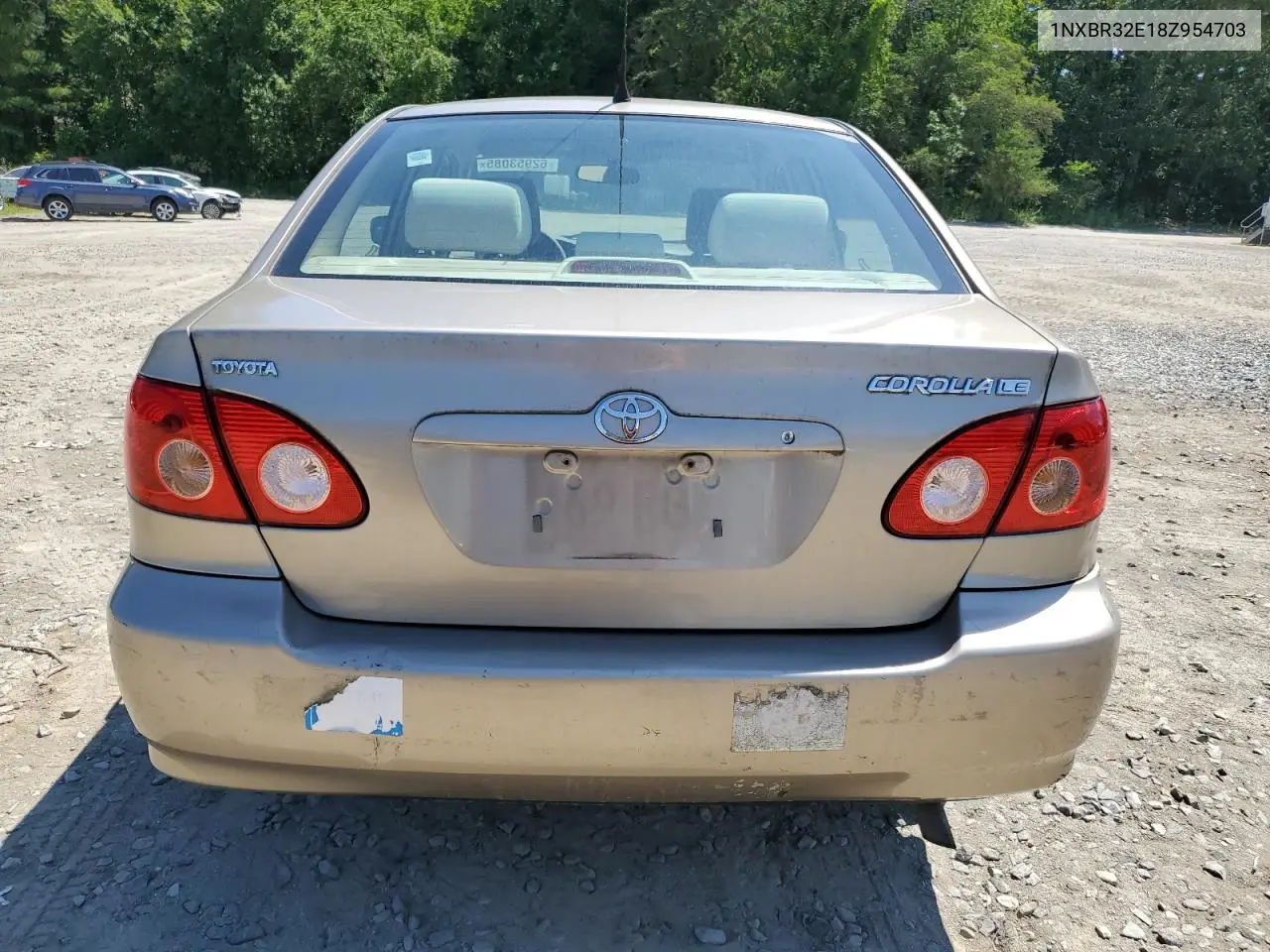 2008 Toyota Corolla Ce VIN: 1NXBR32E18Z954703 Lot: 62953085
