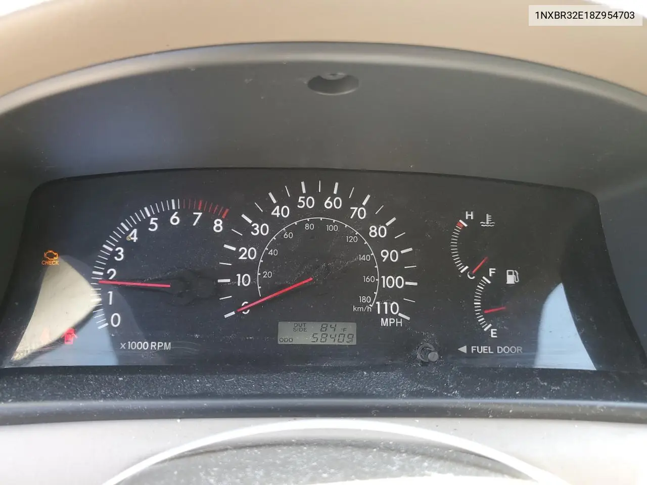 2008 Toyota Corolla Ce VIN: 1NXBR32E18Z954703 Lot: 62953085