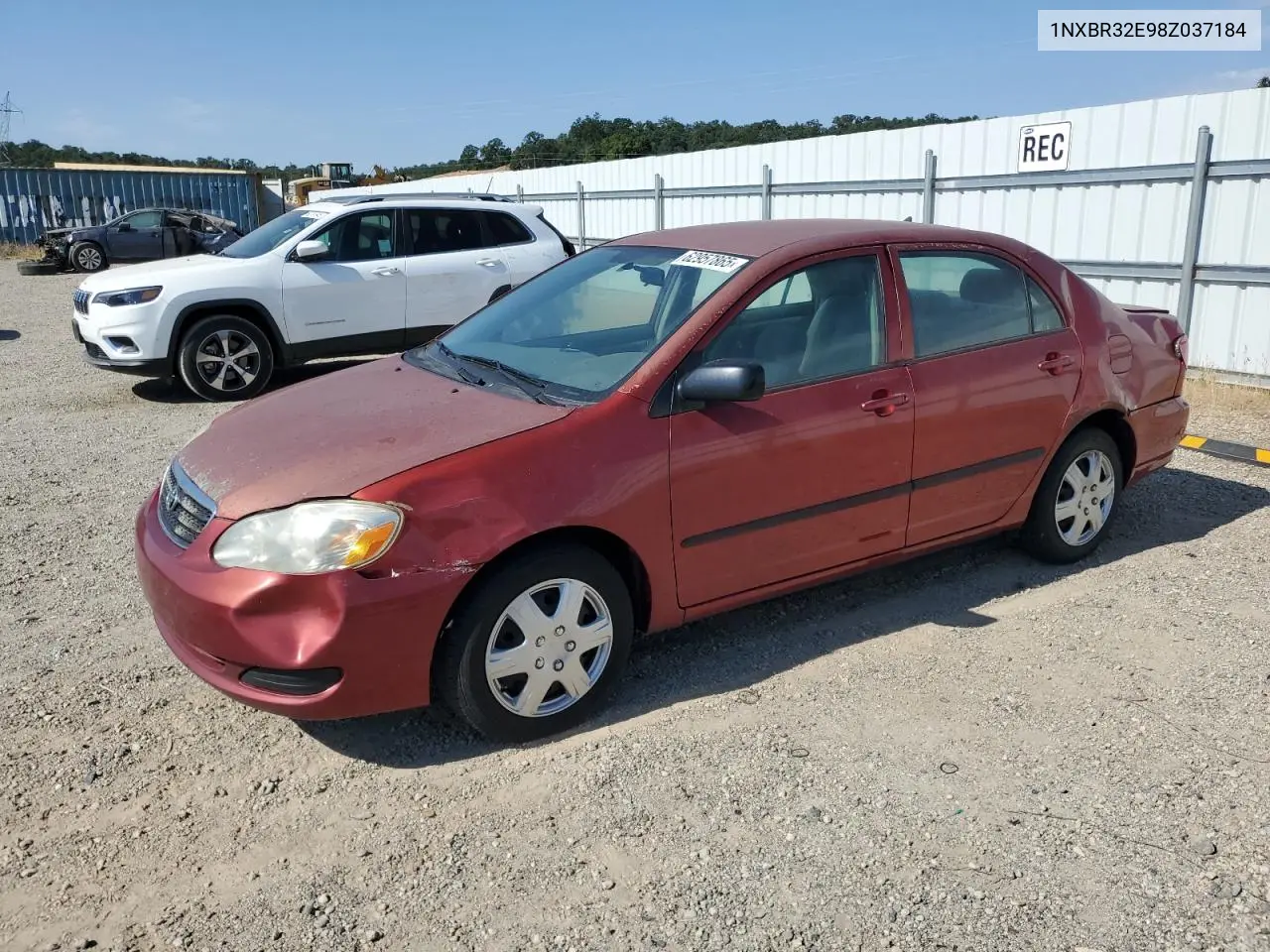 2008 Toyota Corolla Ce VIN: 1NXBR32E98Z037184 Lot: 62957865