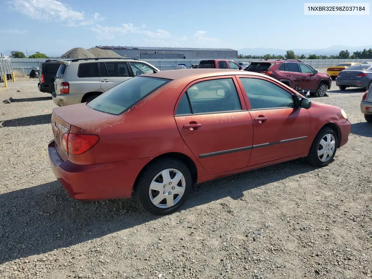 2008 Toyota Corolla Ce VIN: 1NXBR32E98Z037184 Lot: 62957865