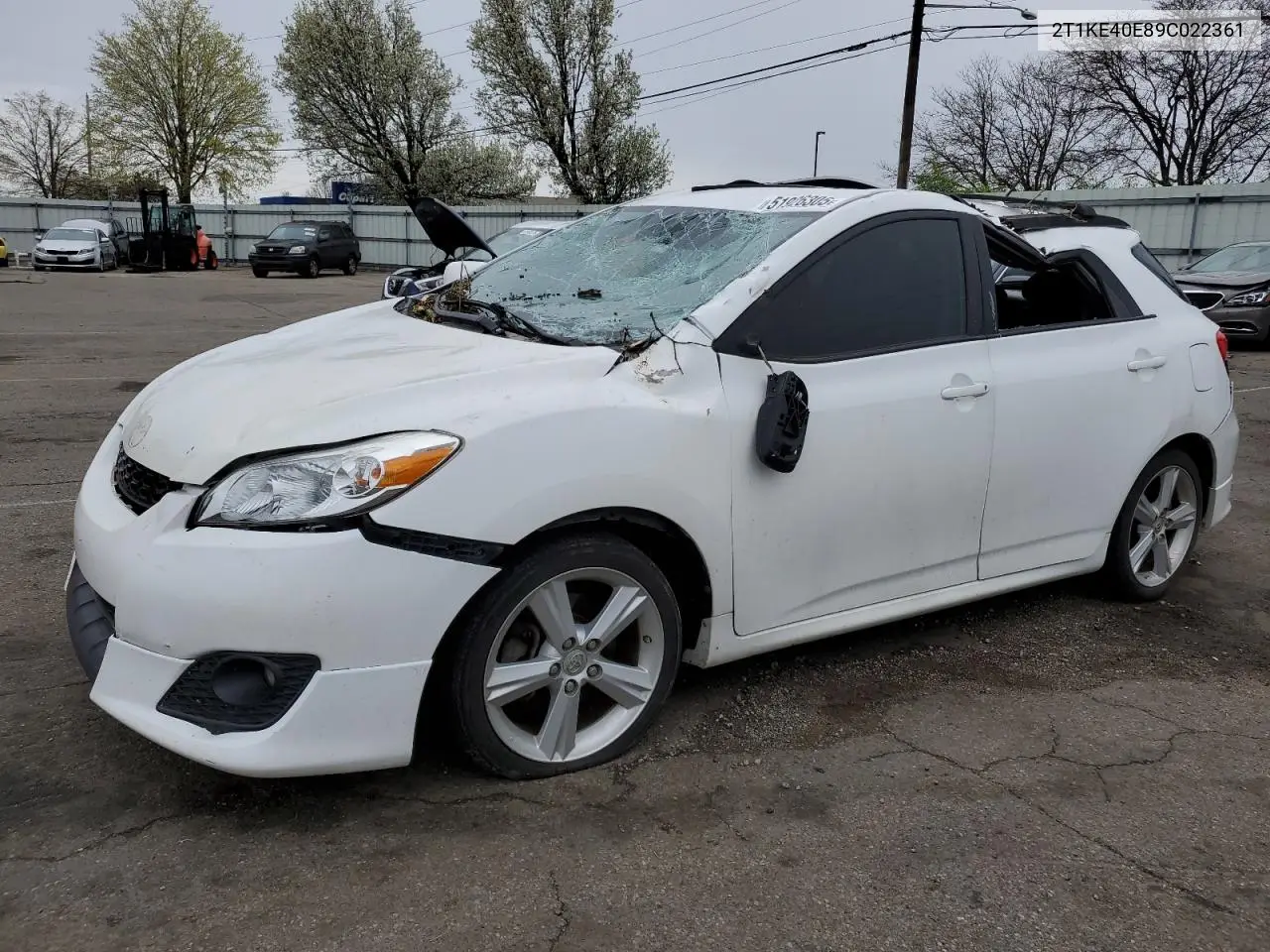 2009 Toyota Corolla Matrix S VIN: 2T1KE40E89C022361 Lot: 51926305