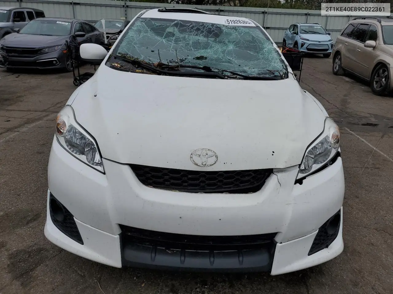2009 Toyota Corolla Matrix S VIN: 2T1KE40E89C022361 Lot: 51926305