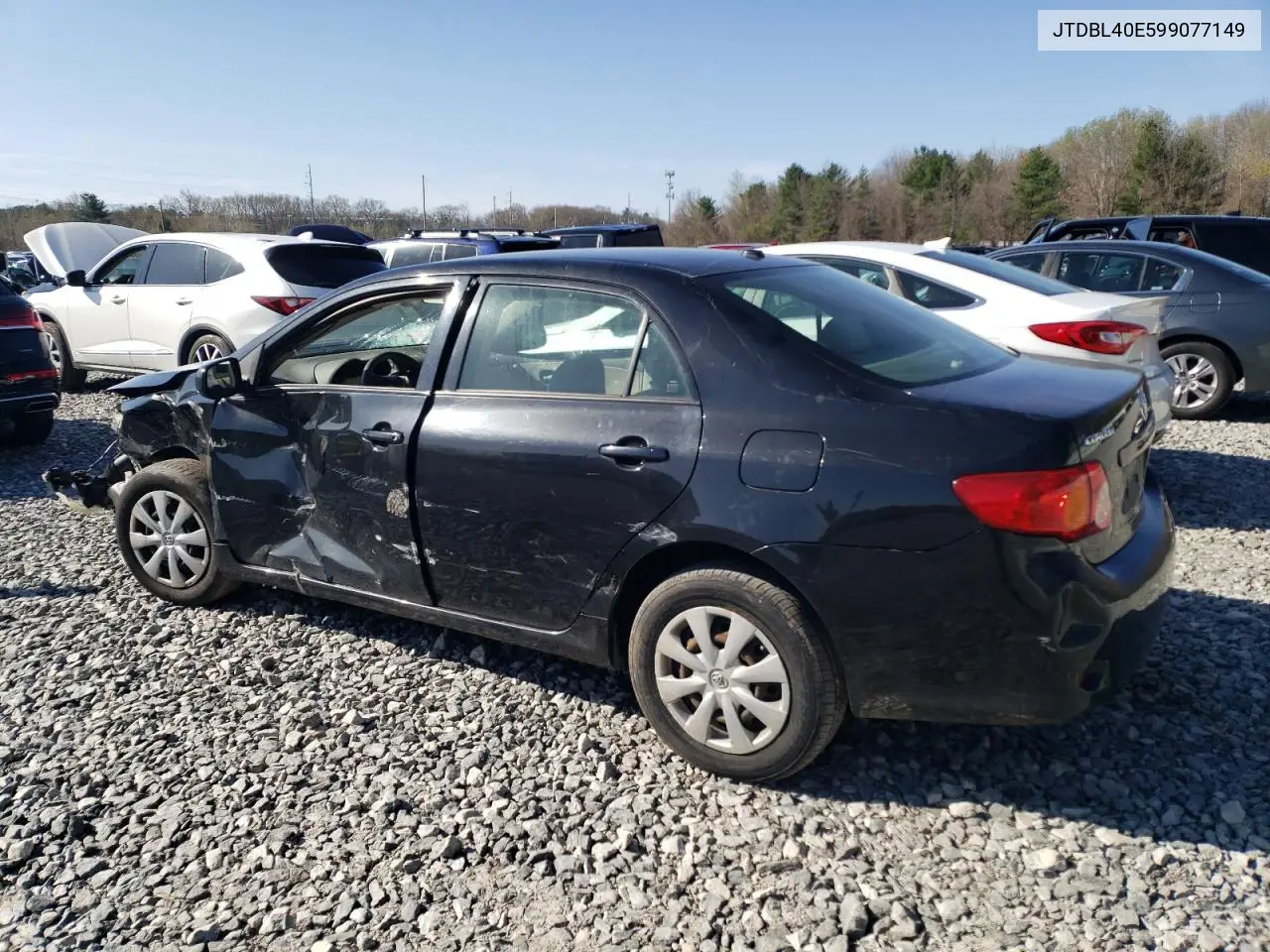2009 Toyota Corolla Base VIN: JTDBL40E599077149 Lot: 53057145