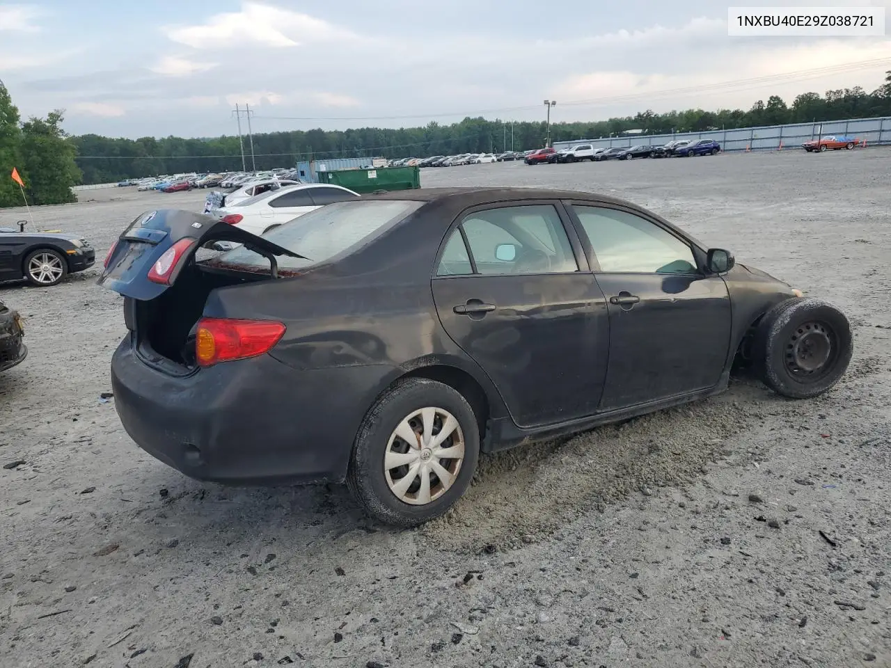 2009 Toyota Corolla Base VIN: 1NXBU40E29Z038721 Lot: 55910495
