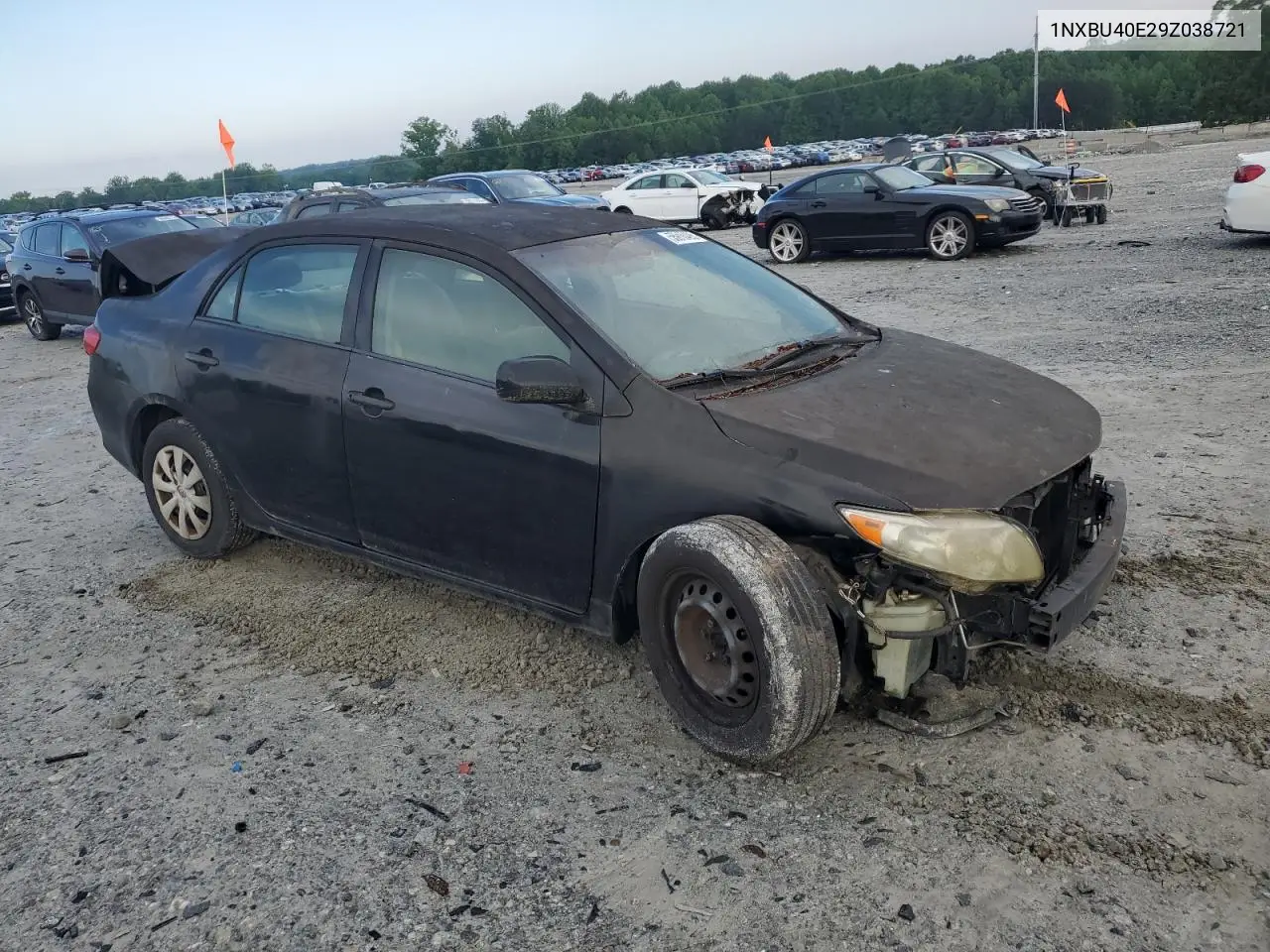 2009 Toyota Corolla Base VIN: 1NXBU40E29Z038721 Lot: 55910495