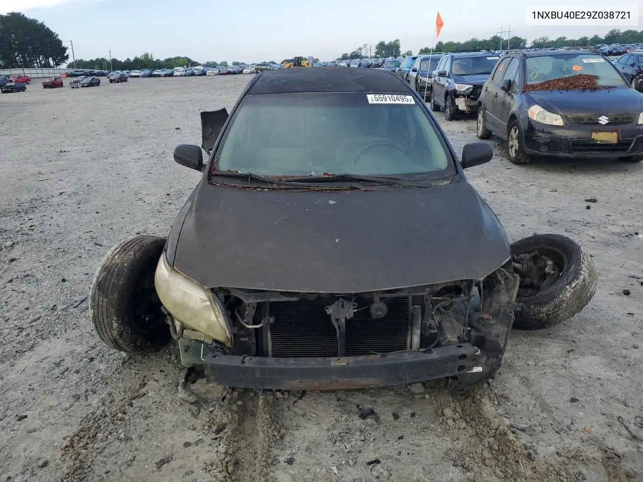 2009 Toyota Corolla Base VIN: 1NXBU40E29Z038721 Lot: 55910495