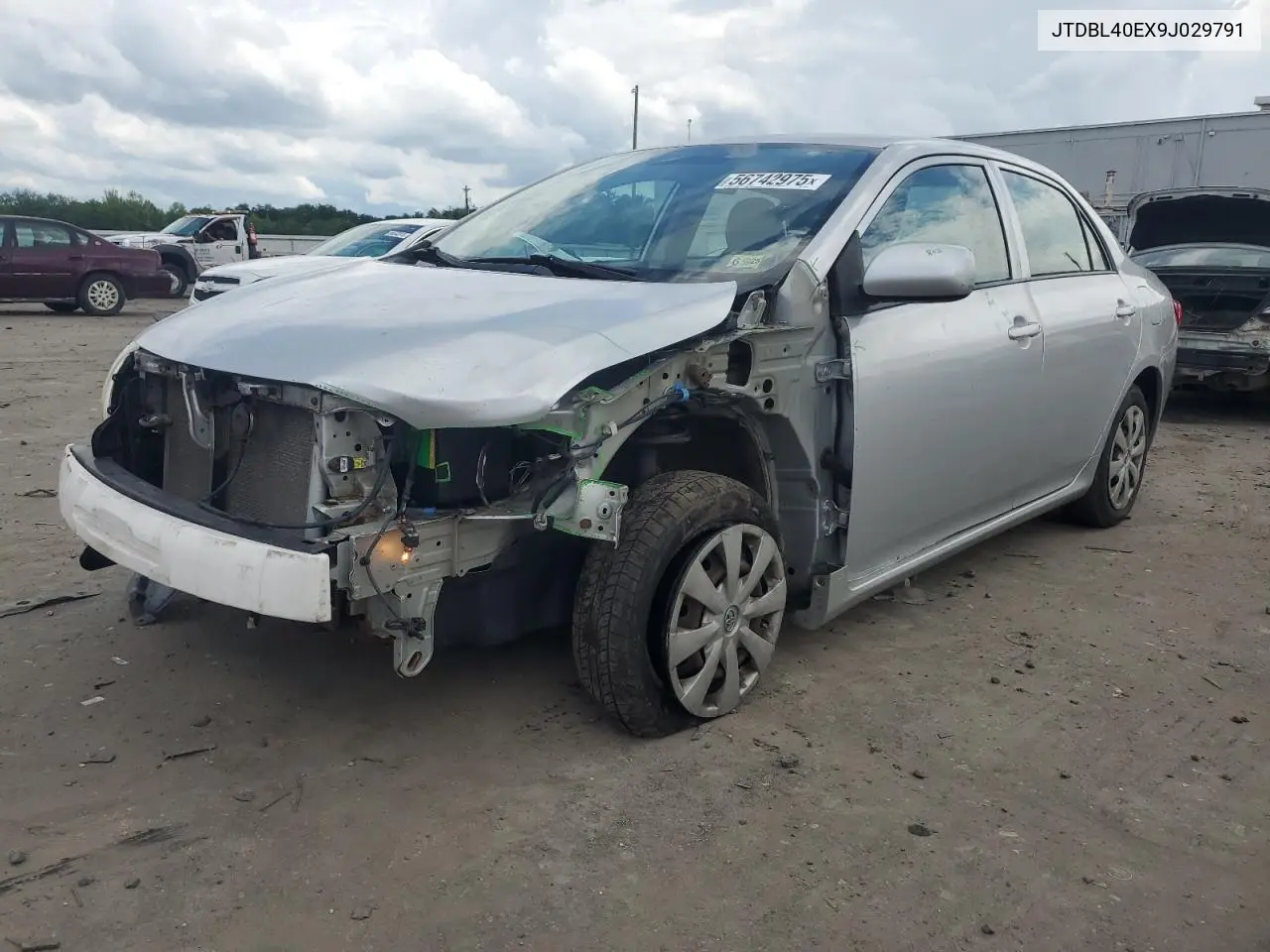 2009 Toyota Corolla Base VIN: JTDBL40EX9J029791 Lot: 56742975
