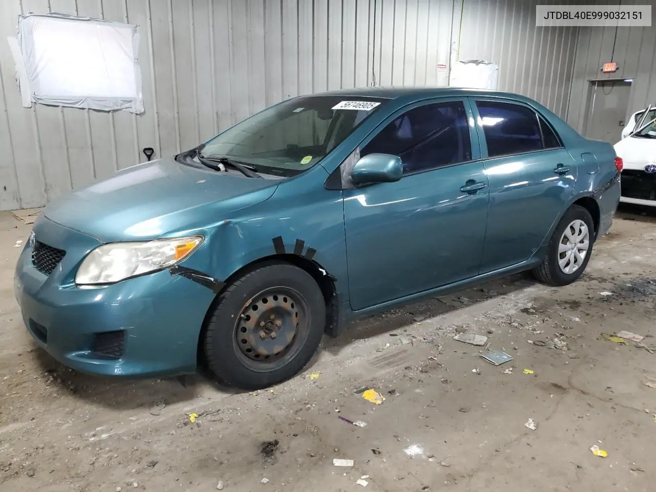 2009 Toyota Corolla Base VIN: JTDBL40E999032151 Lot: 56746905