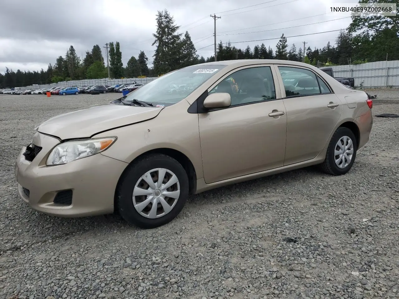 2009 Toyota Corolla Base VIN: 1NXBU40E99Z002668 Lot: 56931915