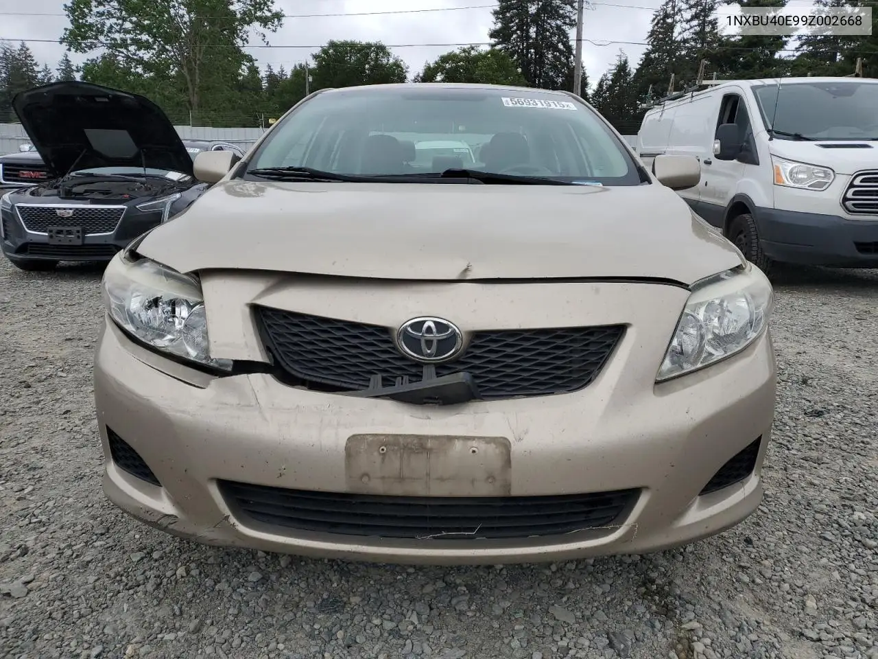 2009 Toyota Corolla Base VIN: 1NXBU40E99Z002668 Lot: 56931915
