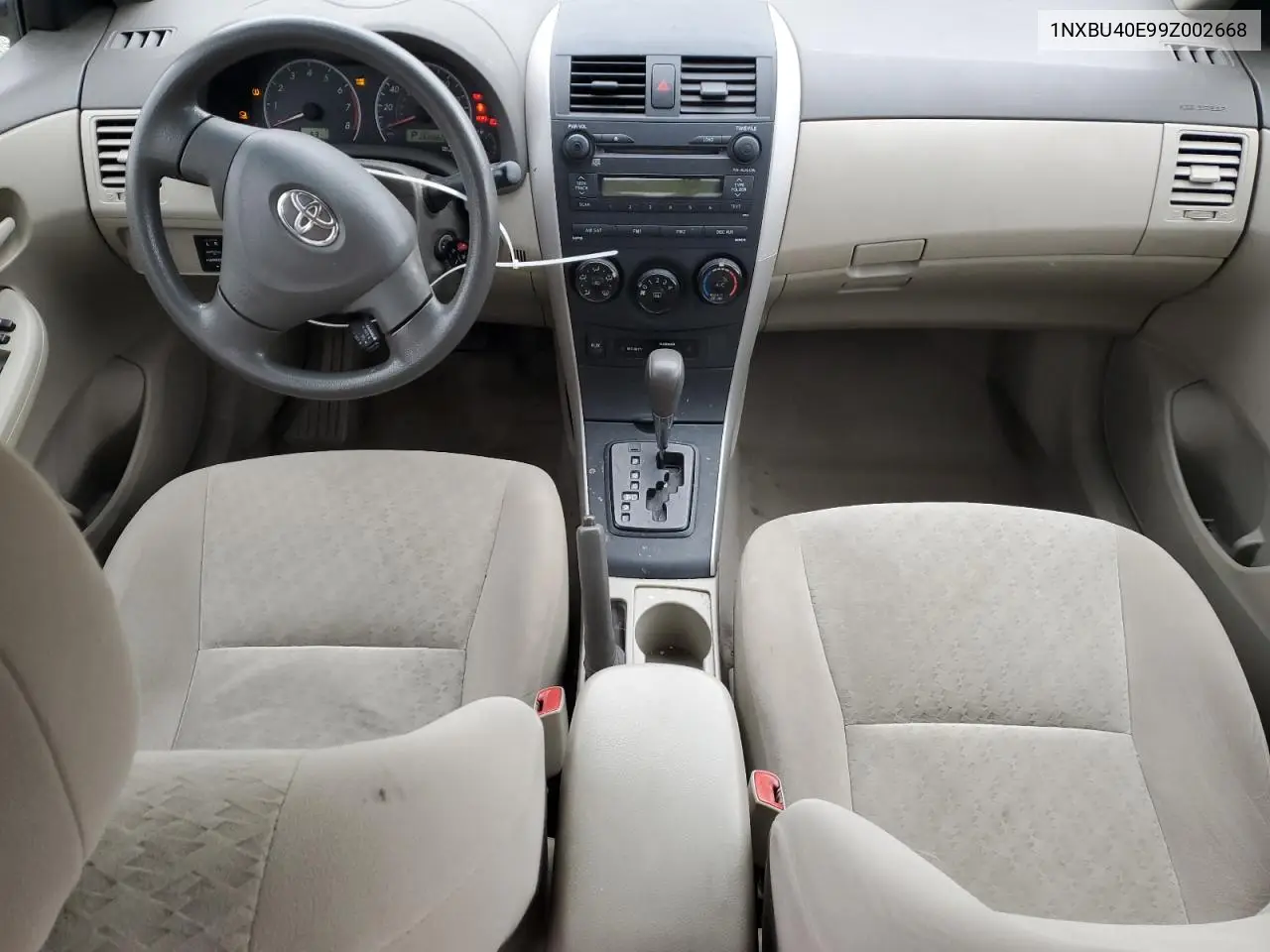 2009 Toyota Corolla Base VIN: 1NXBU40E99Z002668 Lot: 56931915