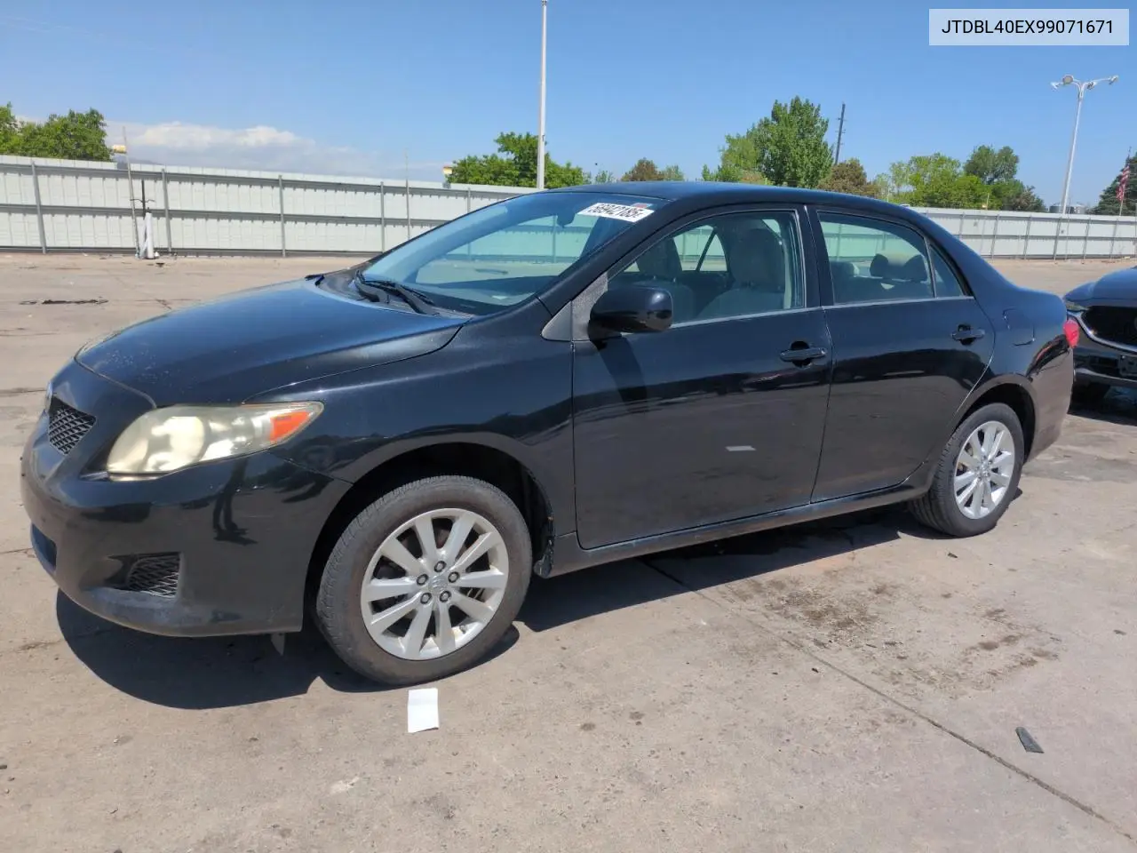 2009 Toyota Corolla Base VIN: JTDBL40EX99071671 Lot: 56942185