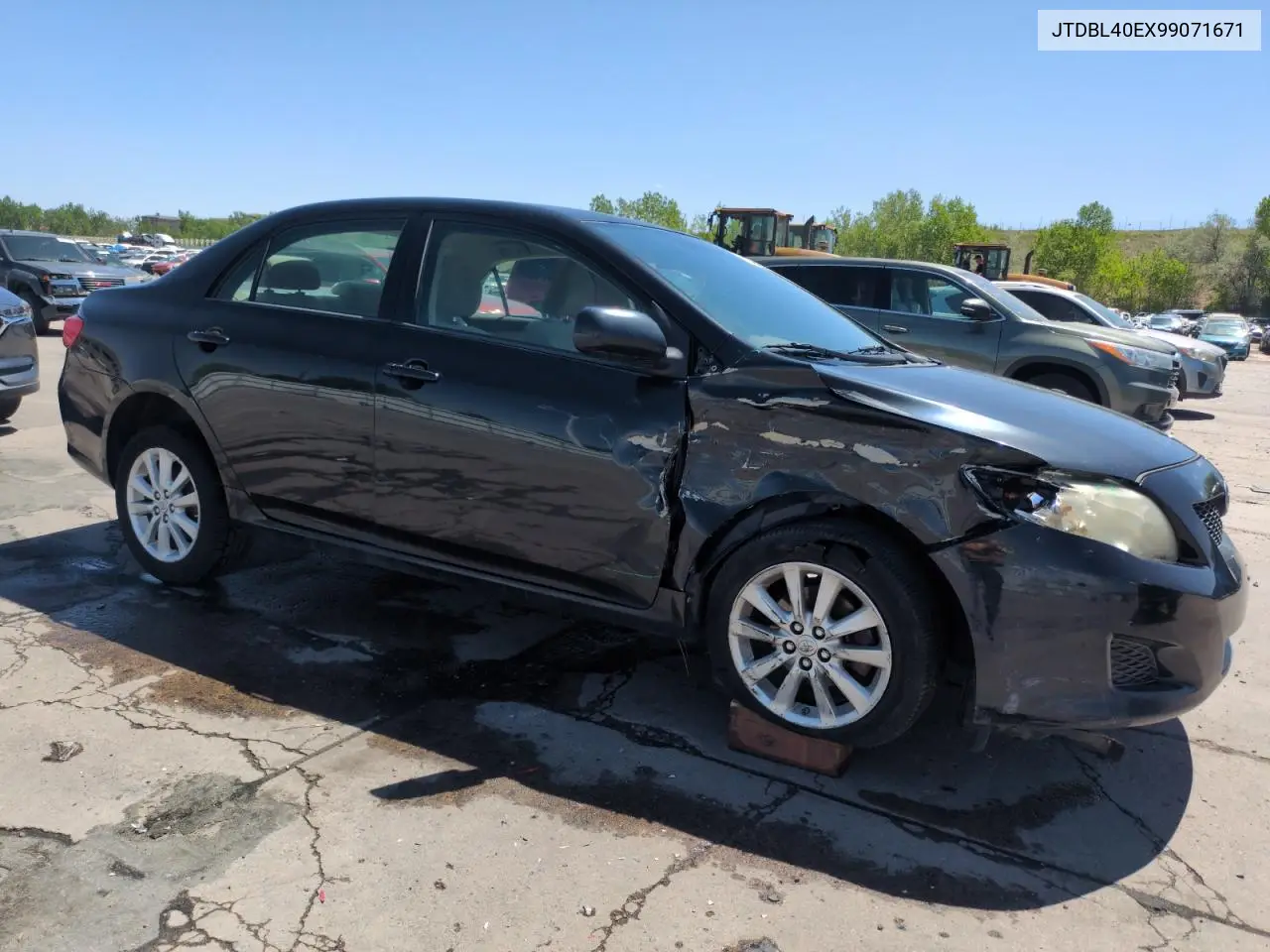 2009 Toyota Corolla Base VIN: JTDBL40EX99071671 Lot: 56942185