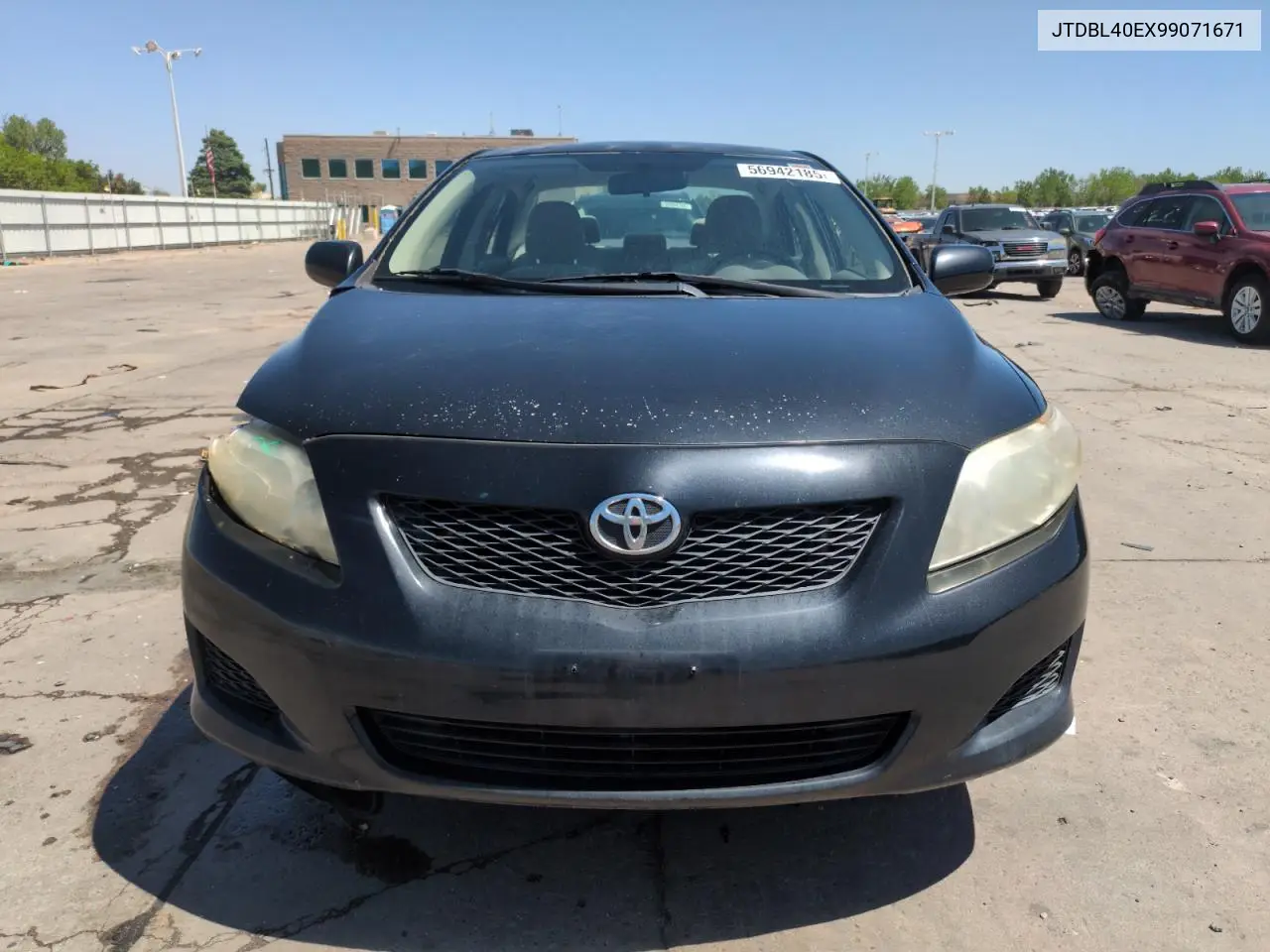 2009 Toyota Corolla Base VIN: JTDBL40EX99071671 Lot: 56942185