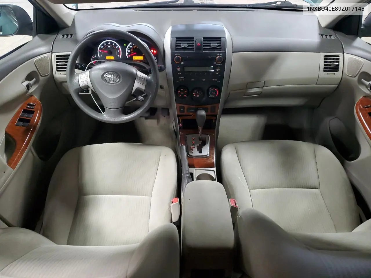 2009 Toyota Corolla Base VIN: 1NXBU40E89Z017145 Lot: 57084015