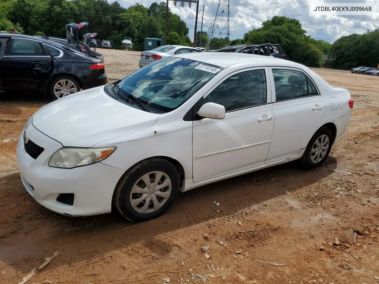 2009 Toyota Corolla Base VIN: JTDBL40EX9J009668 Lot: 57110145