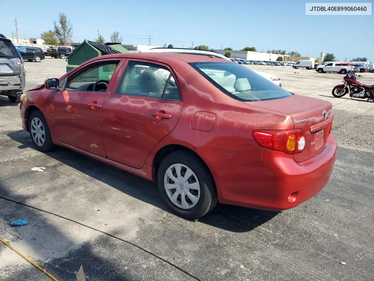 2009 Toyota Corolla Base VIN: JTDBL40E899060460 Lot: 57150205