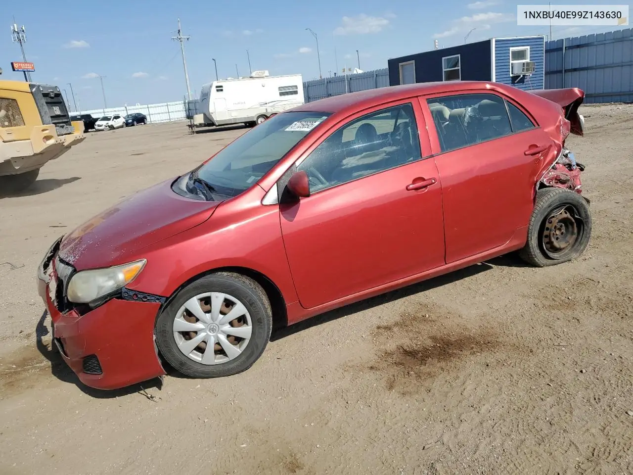 2009 Toyota Corolla Base VIN: 1NXBU40E99Z143630 Lot: 57159695