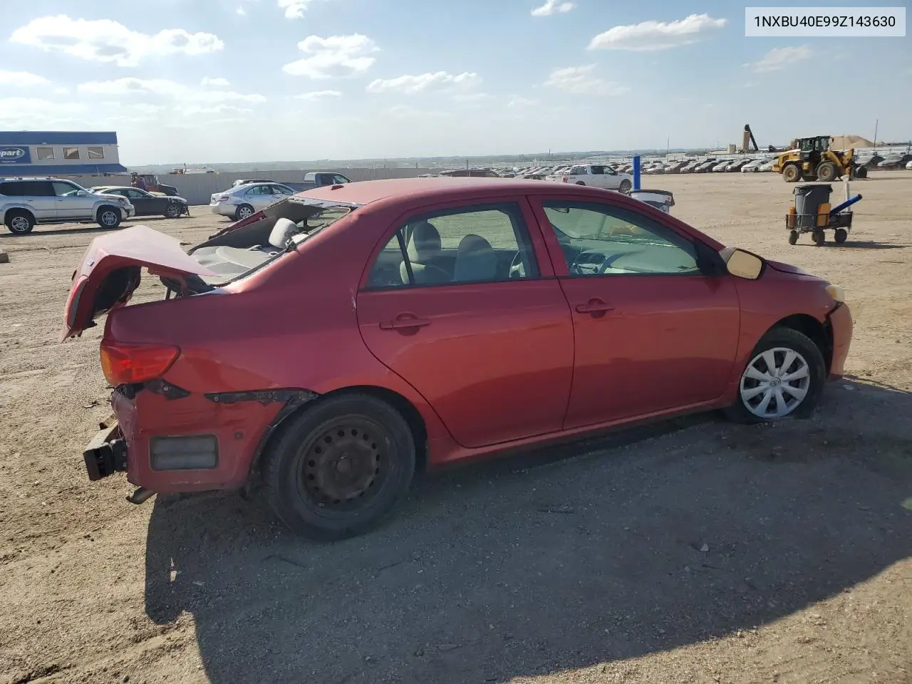2009 Toyota Corolla Base VIN: 1NXBU40E99Z143630 Lot: 57159695