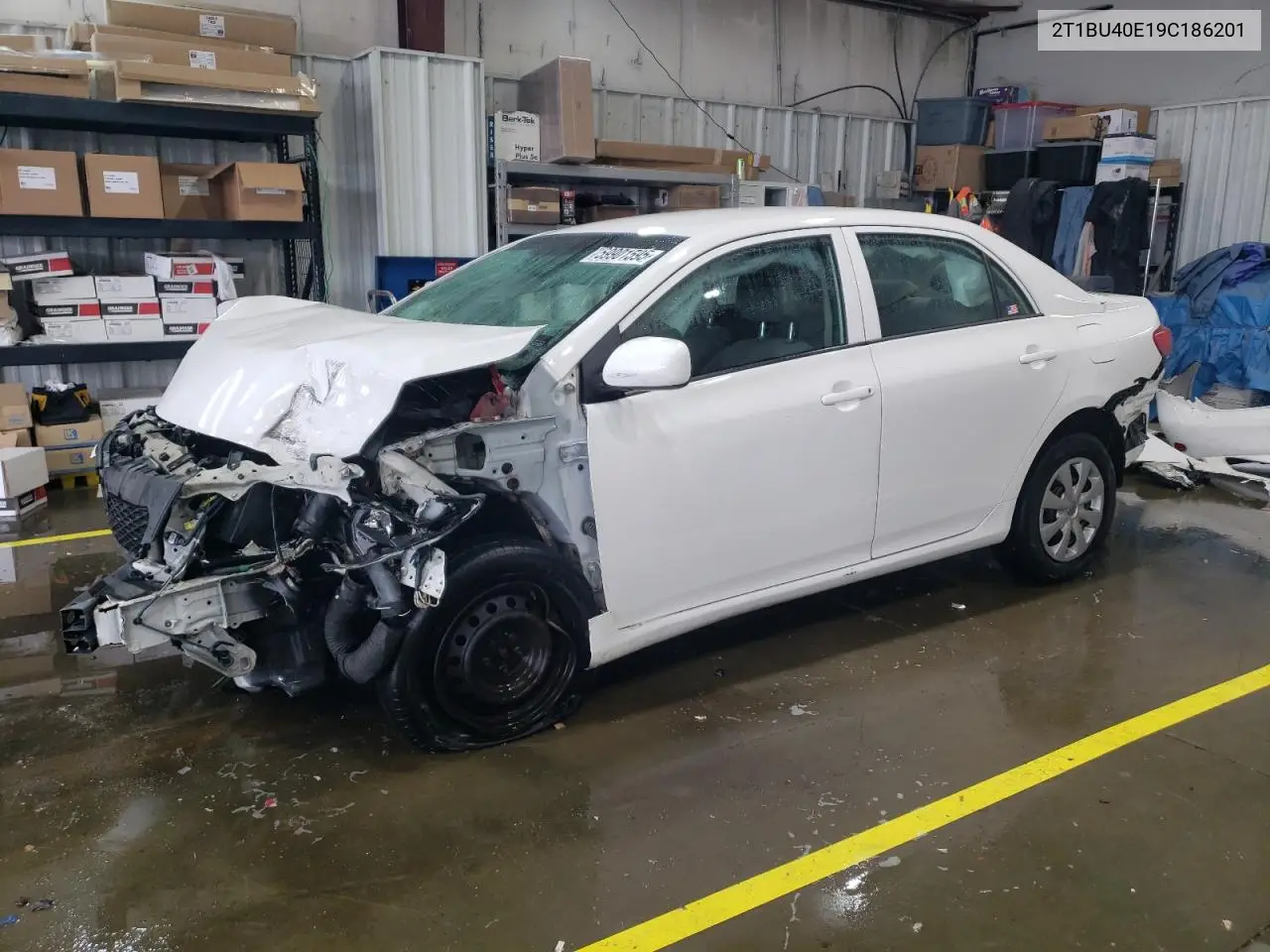 2009 Toyota Corolla Base VIN: 2T1BU40E19C186201 Lot: 59901595
