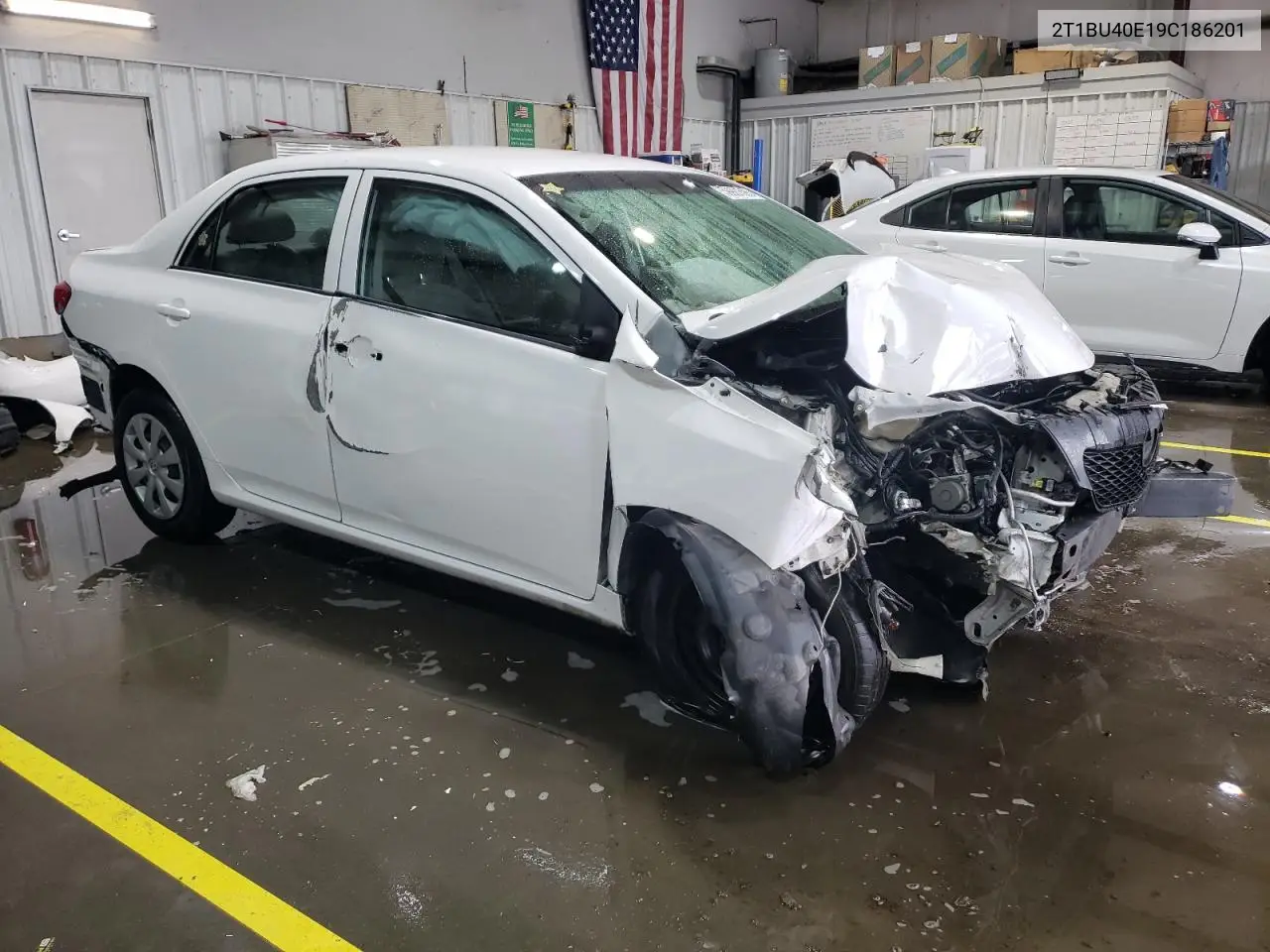 2009 Toyota Corolla Base VIN: 2T1BU40E19C186201 Lot: 59901595
