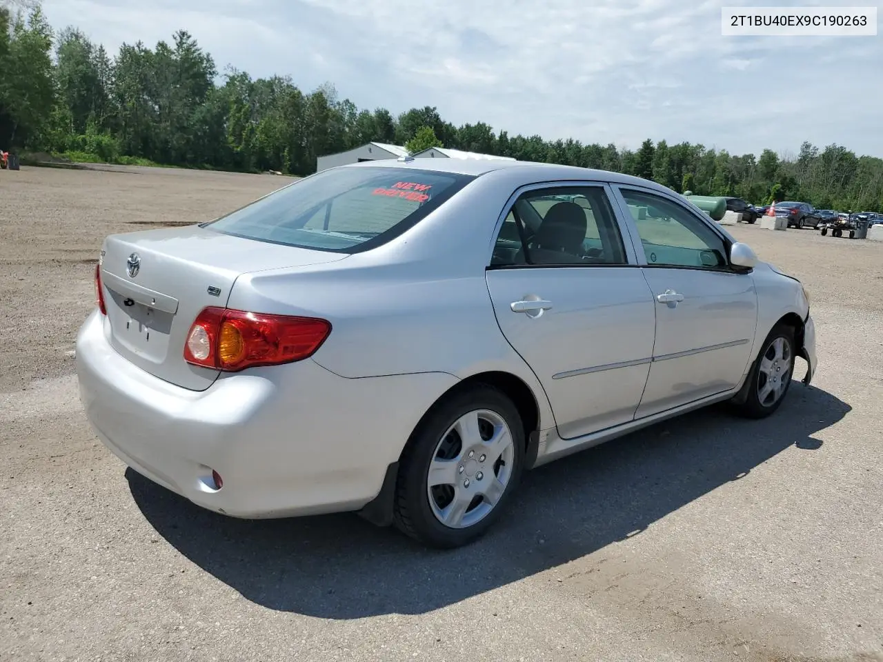 2009 Toyota Corolla Base VIN: 2T1BU40EX9C190263 Lot: 61980515