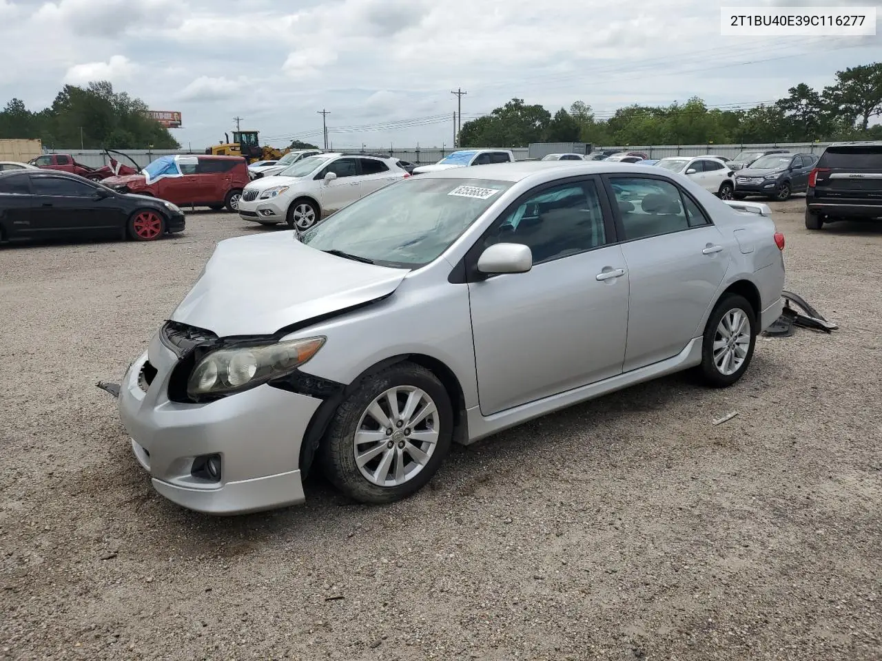 2009 Toyota Corolla Base VIN: 2T1BU40E39C116277 Lot: 62556835
