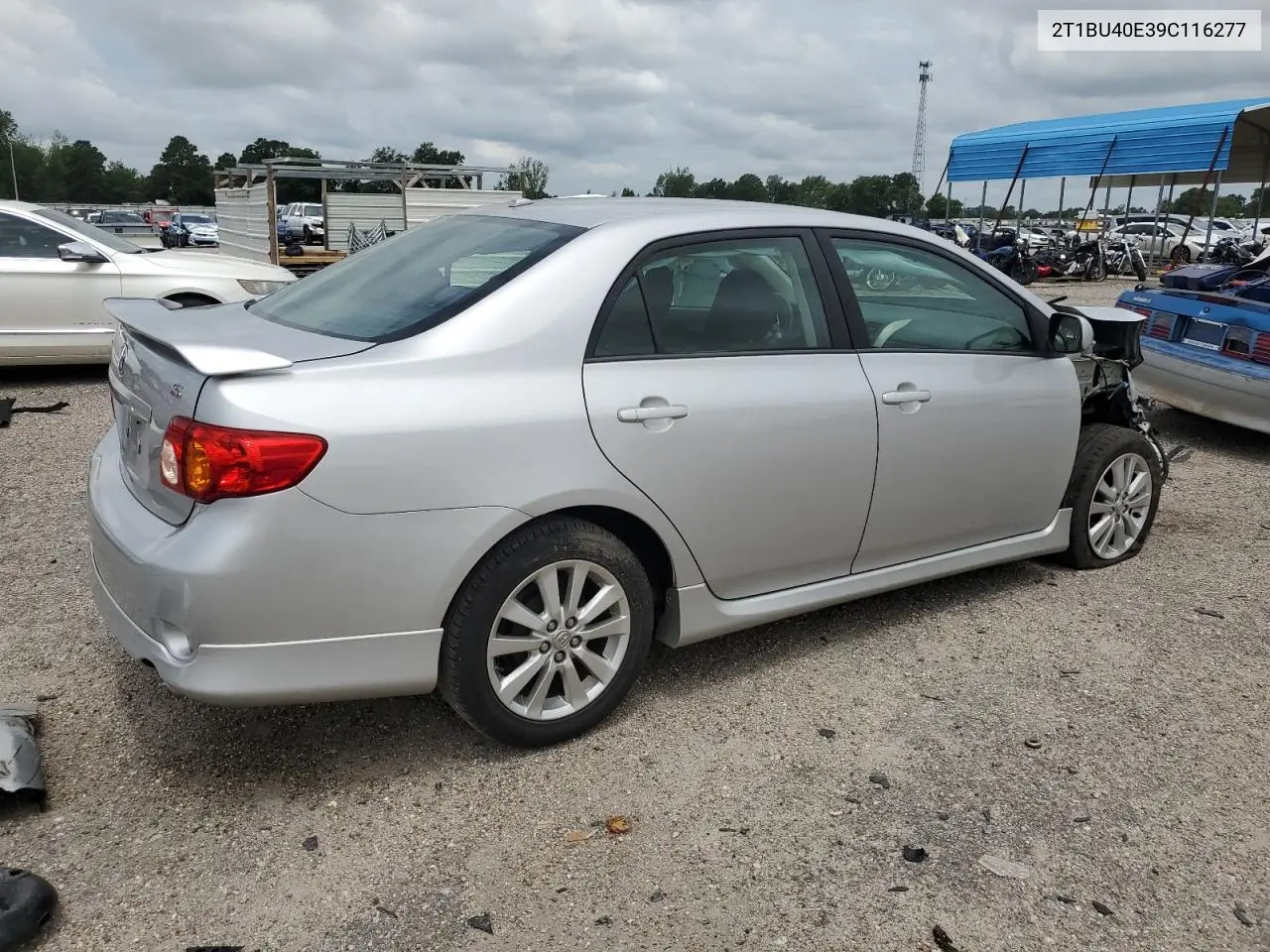 2009 Toyota Corolla Base VIN: 2T1BU40E39C116277 Lot: 62556835