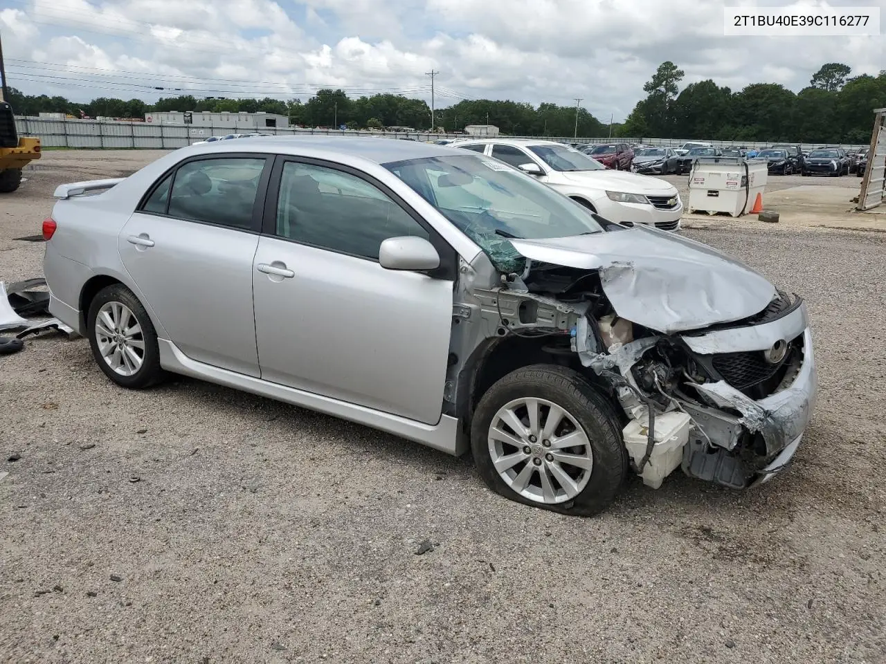2009 Toyota Corolla Base VIN: 2T1BU40E39C116277 Lot: 62556835