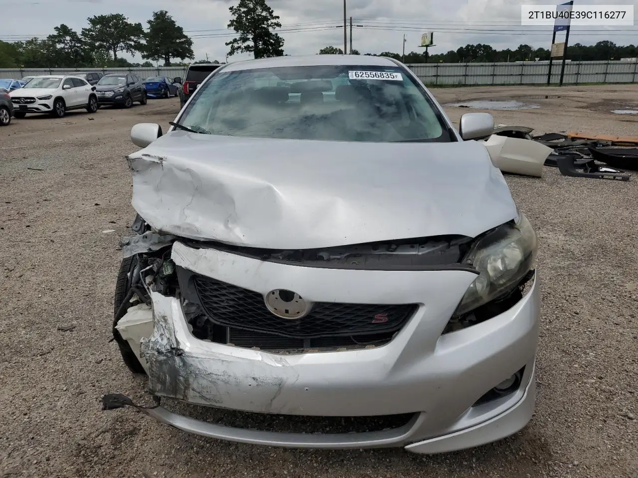 2009 Toyota Corolla Base VIN: 2T1BU40E39C116277 Lot: 62556835