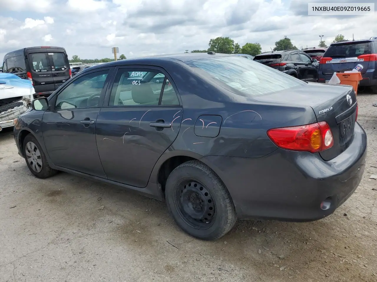 2009 Toyota Corolla Base VIN: 1NXBU40E09Z019665 Lot: 62634565