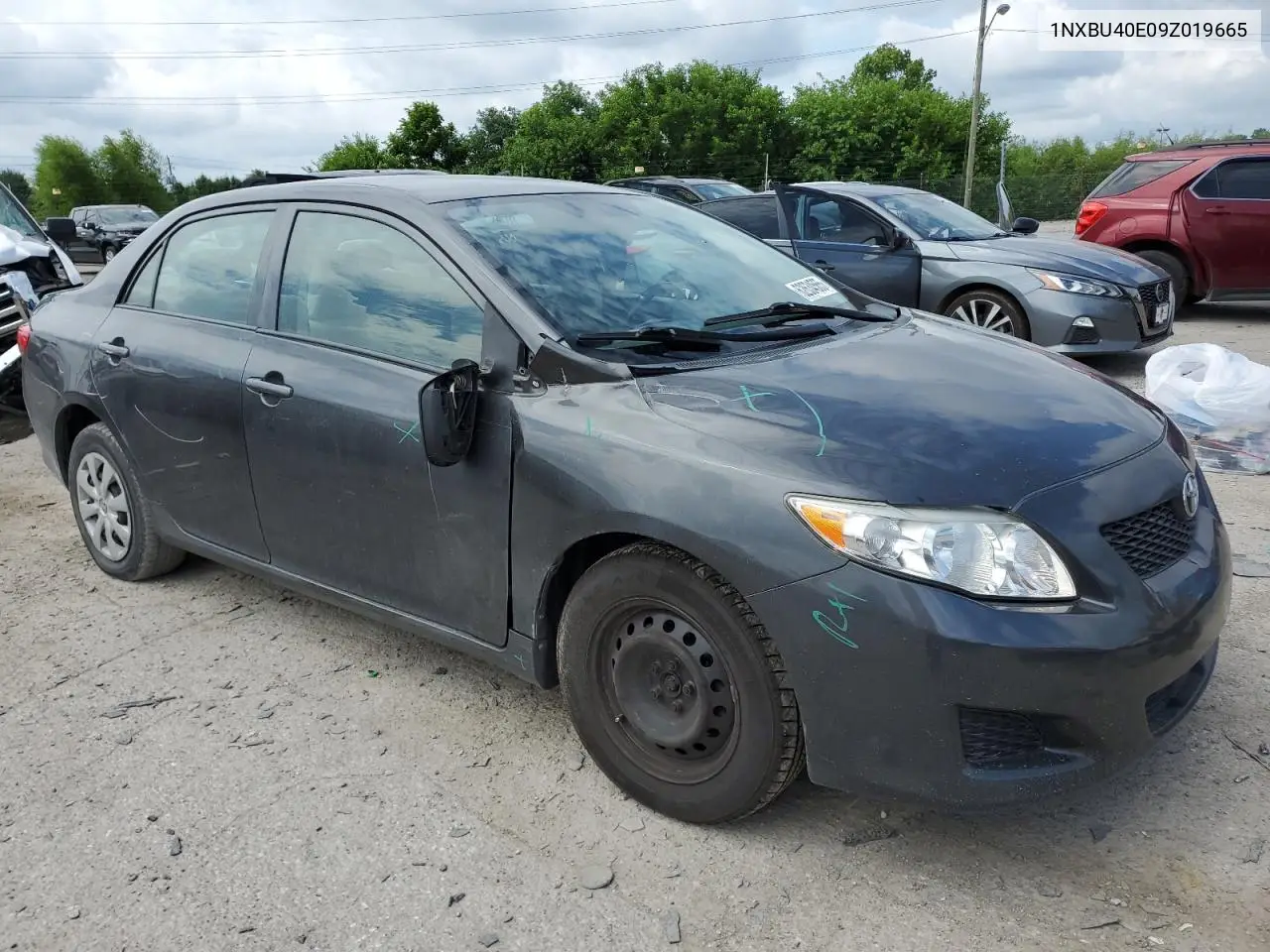 2009 Toyota Corolla Base VIN: 1NXBU40E09Z019665 Lot: 62634565