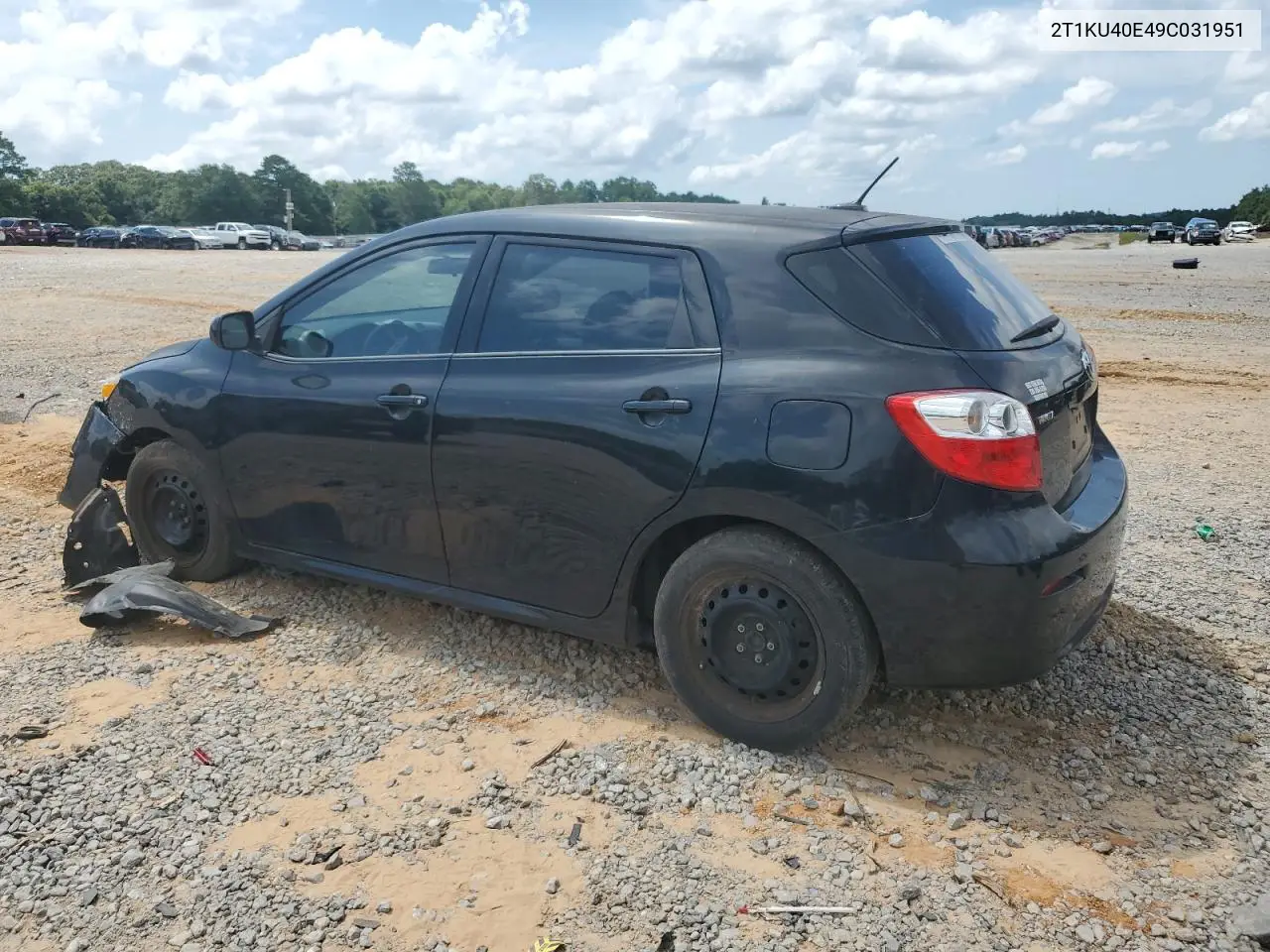 2009 Toyota Corolla Matrix VIN: 2T1KU40E49C031951 Lot: 62841255