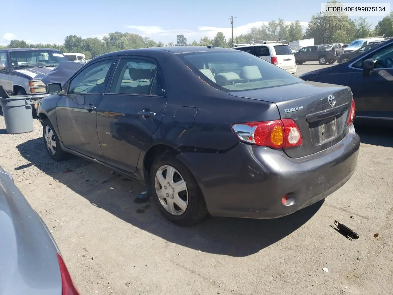 2009 Toyota Corolla Base VIN: JTDBL40E499075134 Lot: 62887905