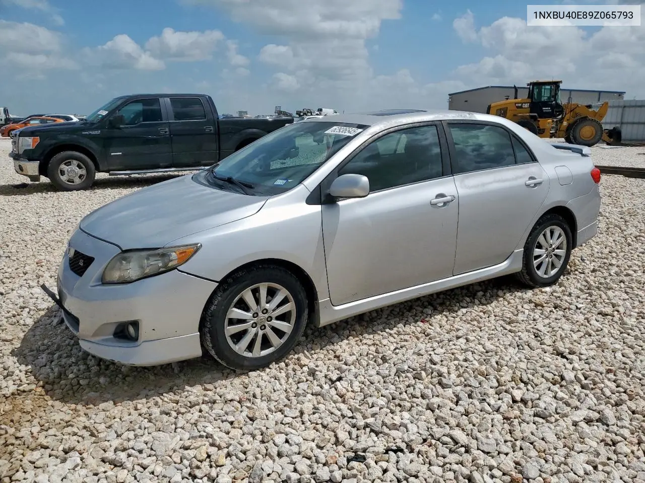 2009 Toyota Corolla Base VIN: 1NXBU40E89Z065793 Lot: 62936545