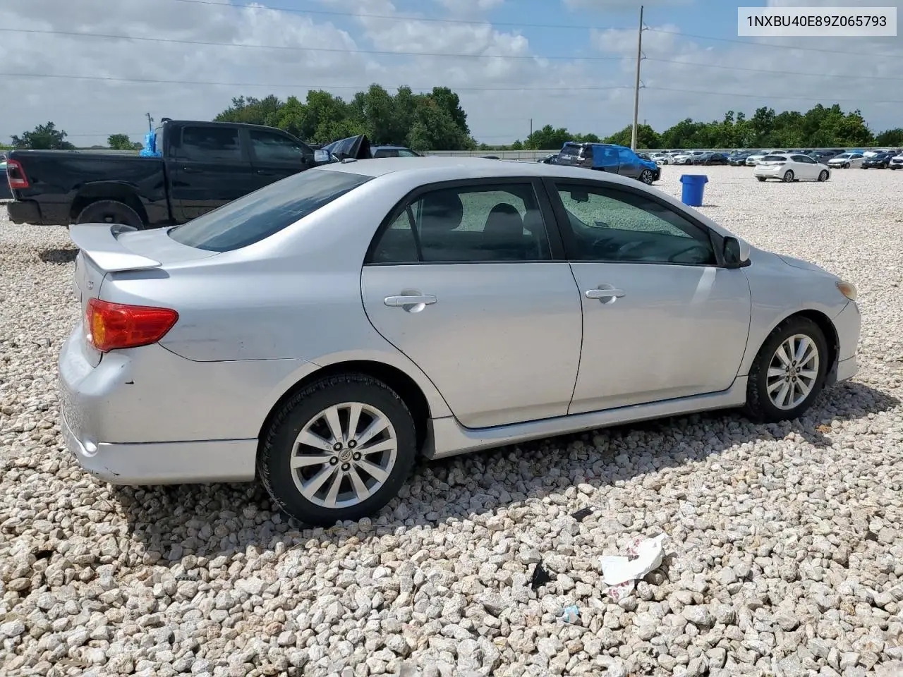 2009 Toyota Corolla Base VIN: 1NXBU40E89Z065793 Lot: 62936545