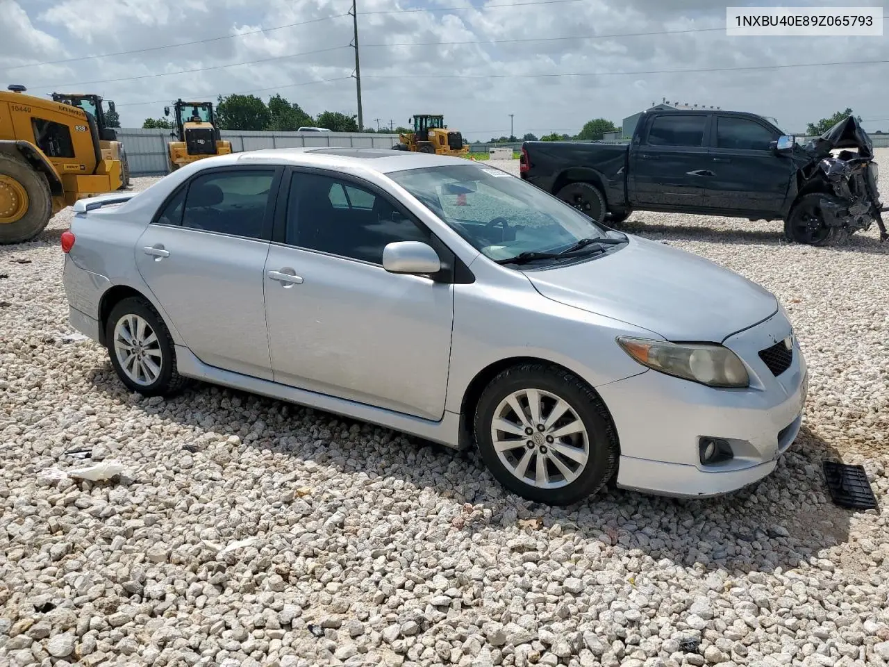 2009 Toyota Corolla Base VIN: 1NXBU40E89Z065793 Lot: 62936545