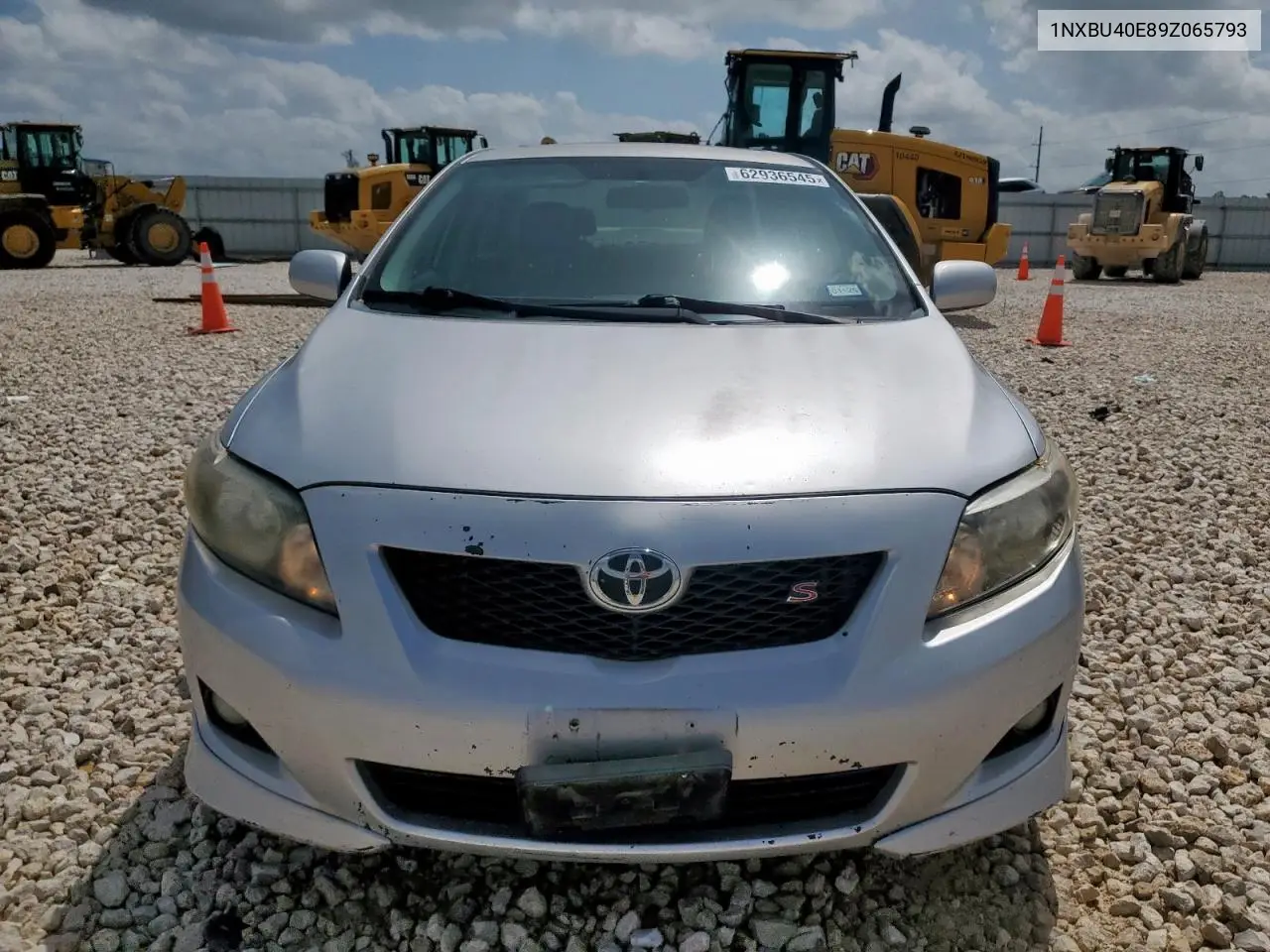 2009 Toyota Corolla Base VIN: 1NXBU40E89Z065793 Lot: 62936545