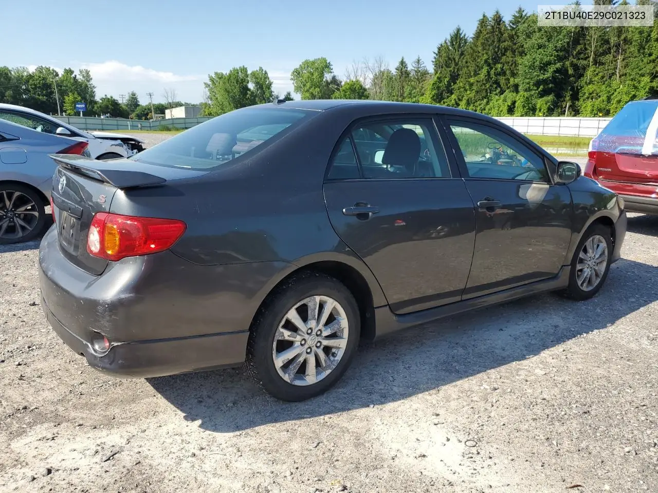 2009 Toyota Corolla Base VIN: 2T1BU40E29C021323 Lot: 62954255