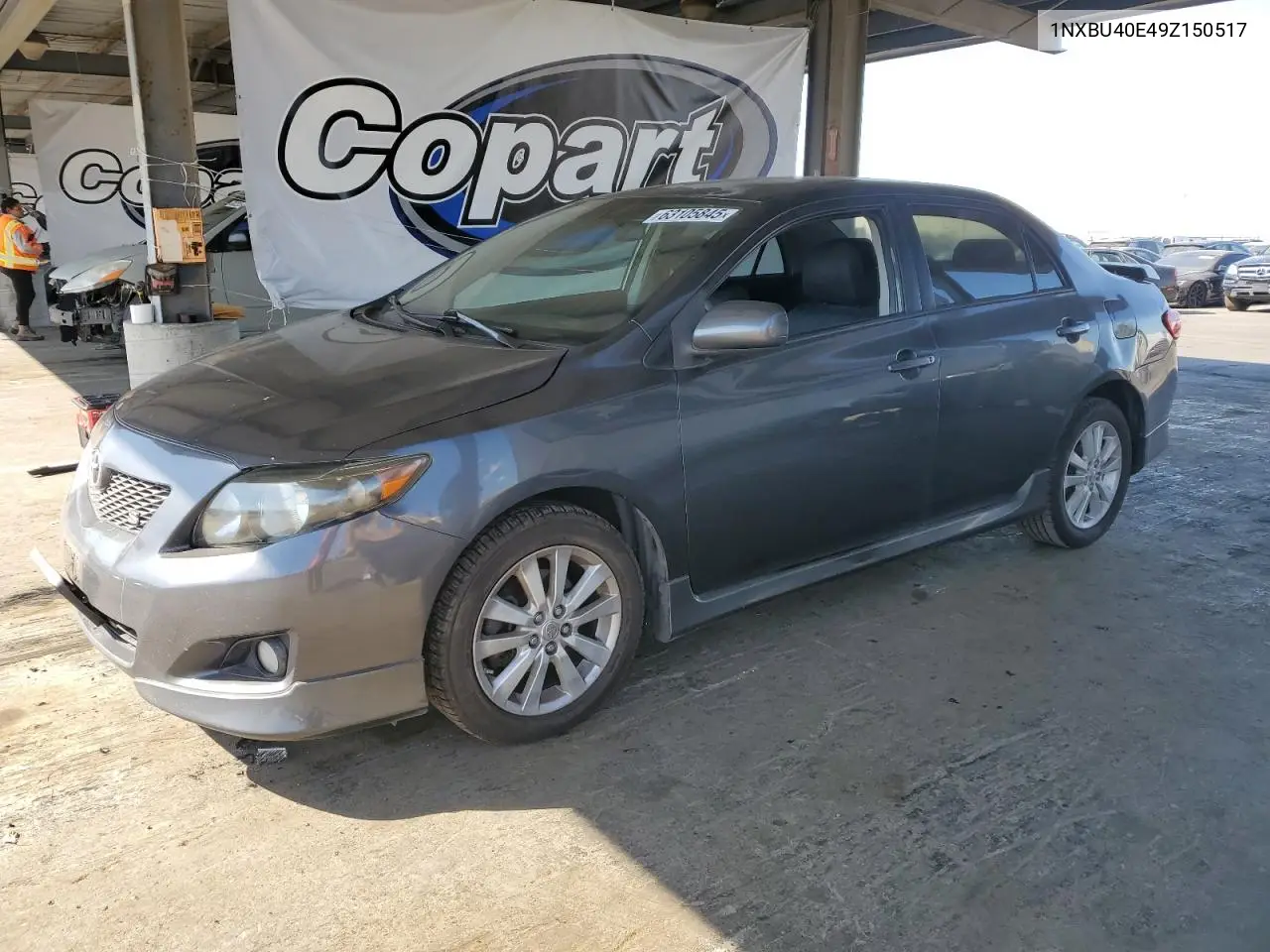 2009 Toyota Corolla Base VIN: 1NXBU40E49Z150517 Lot: 63105845