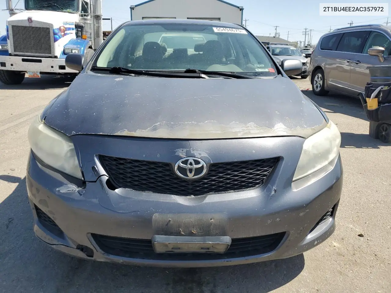 2010 Toyota Corolla Base VIN: 2T1BU4EE2AC357972 Lot: 55494675